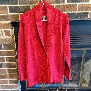 Eddie Bauer Red Women's Cardigan Sweater